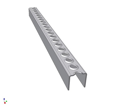 Leitersprossen Stahl Leitersprossen Stahl S235JR, roh, LSP 35/2000 2000mm